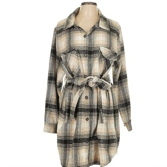 NWT Plaid Outerwear Jacket - Picture 1 of 9
